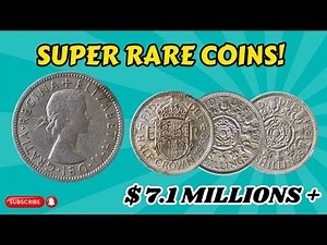 Rare British Coins: Half Crown 1960 and Two Shillings 1954 & 1956 - Value & History"
