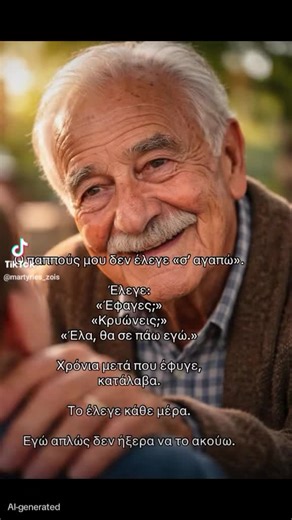 Είναι καταστάσεις που η επεξήγηση τους γίνεται αντιληπτή με την πάροδο του χρόνου και προφανώς με την απουσία....