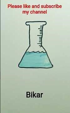 How to Draw a Beaker in 10 seconds✏️✍️ | Simple Beaker Drawing #shorts #drawing