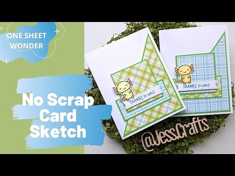 6x6 Paper with No Scraps- One Sheet Wonder Lawn Fawn Cards