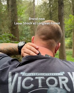 Brand new Laser Shock, exclusive to Longleat Forest 💥 An electrifying twist on the classic game of laser tag - Laser Shock delivers an electric buzz each time you get tagged, adding a whole new level of intensity to the game. Dart between barricades, duck behind obstacles and dodge your opponents in this high-voltage showdown that’s perfect for thrill-seekers. Get ready to shock or be shocked… Find out more - https://bit.ly/4pNSpoc | Center Parcs UK