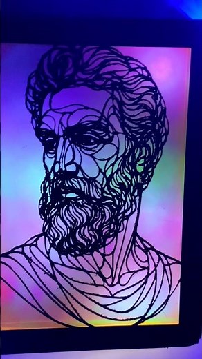 How I Made This Silhouette Portrait Pop #diy #satisfying #dailyvlog