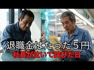 「退職金は５円玉一枚」冷酷な若社長に捨てられた老職人 ｜ 東大阪・町工場で起きた「ものづくり」の奇跡と再生の物語