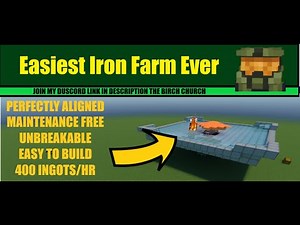 Minecraft Bedrock Iron Farm 1,18-1,19