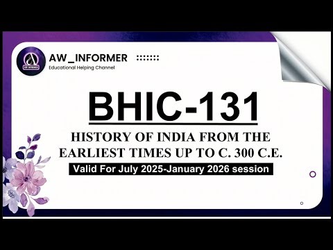 BHIC 131 Solved Assignment 25–26 | BHIC 131 Solved Assignment in English 25–26 | Free on #yt #ignou
