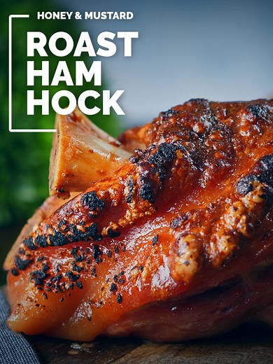 Crispy Roast Ham Hock Recipe with Cider & Honey Glaze