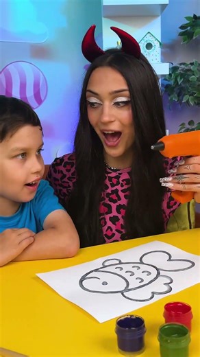 Crafty Glue Gun Magic: Neat Coloring for Kids! 🎨✨