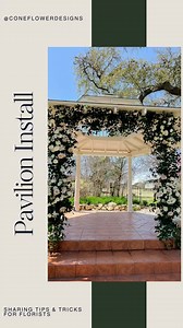 6K views · 48 reactions | Hey @thewinfieldinn let’s do this again!  The wind wasn’t on our side for this install but it didn’t stop us! Greenery added to any element in addition to florals like this is just the perfect touch. Is it needed? No. But if the budget allows then go for it! It’ll only elevate the design!  | Cone Flower Designs | Facebook