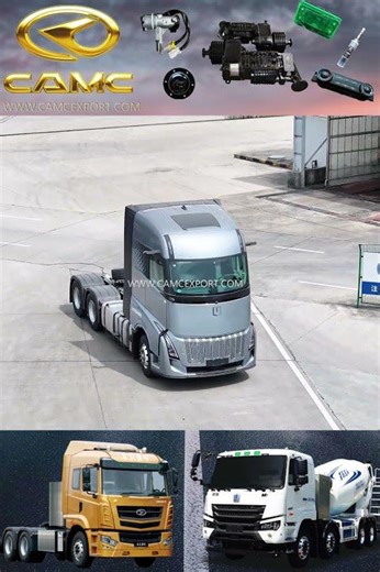 🌫️ CAMC Grey 6×4 Methanol Range-Extender Tractor Truck #tractor #truck#CAMC #factory