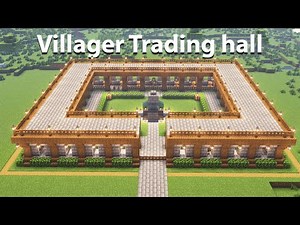 Aesthetic Villager Trading Hall | Easy to Build Tutorial | 24 Villagers Setup in Minecraft Survival