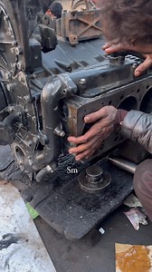 Doosan Bus Six Cylinder Liner Kit Fitting Completed #bus #reels #engine #diesel #Liner | Skills man