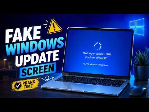 Fake Windows Update Prank (Windows, Mac & Linux) | 100% FREE