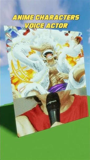 Anime Characters Voice Actor Pixel Art! #shorts #minecraft