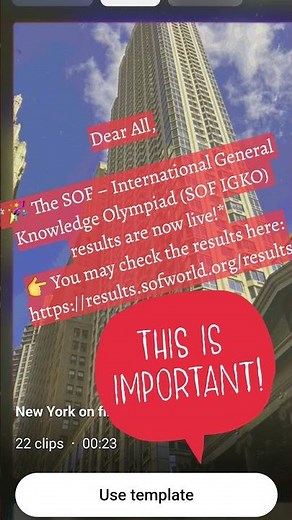 # SOF # International General Knowledge Olympiad (SOF IGKO)# results #