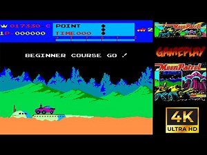 Moon Patrol Arcade (1982) - Gameplay 4K - Walktrough 4K