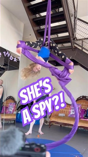 She’s a SPY?! #aerialsilks #circus