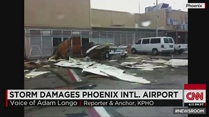 Storm damages Phoenix airport