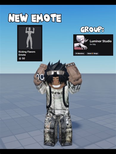 Emote en Mi Grupo de Roblox: Luminor Studio . . . . . #robloxgame #skins #skinroblox #catalogavatar #viral #danceroblox #emotes #bailes #runny #trendroblox #tripout