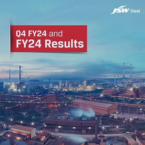 We're delighted to share our Annual and Q4 Result FY'24. Highlighting key developments for the year: ⚡Crude Steel Production increased by 9% YoY, reaching 26.43 million tonnes ⚡Revenue increased by 5% YoY, generating Rs.1,75,006 crores ⚡EBITDA significantly rose to Rs. 28,236 crores, with a 52% YoY increase ⚡Net profit recorded a notable rise of 117% YoY, totalling Rs. 8973 crores To know more: https://www.jswsteel.in/investors/jsw-steel-fy-2023-24-financial-performance-financials | JSW Steel