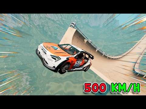 Instant Acceleration to 500 mph! Ramp Jumps! BeamNG Drive \\ Ep.17