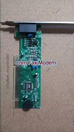 Você lembra disso? Fax Modem PCI nos PCs antigos