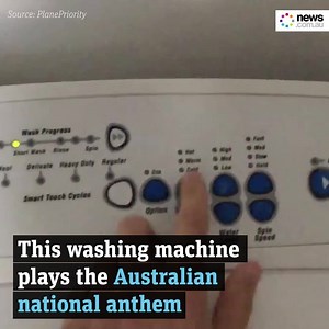 In other news, here's a washing machine that plays the Australian national anthem. Straya! | News.com.au
