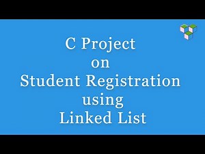 C project on student registration using linked list