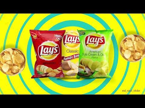 Lays Chips Motion Graphics Product Ads | Social Media Poster In After Effects