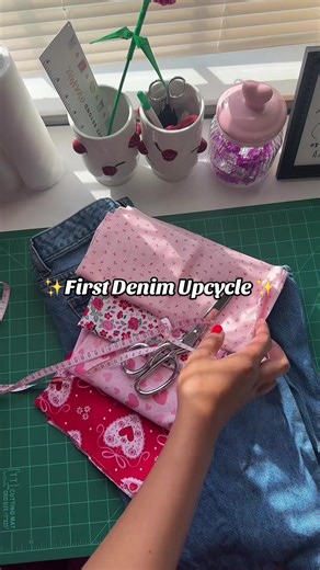 First Denim Upcycle: Transforming Old Jeans Creatively
