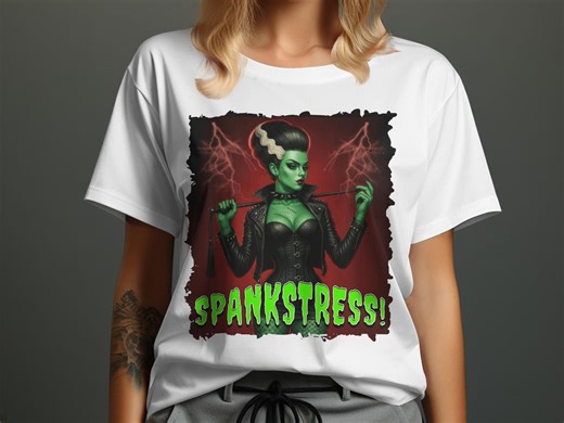 Spankstress Bride of Frankenstein T-shirt, Sexy Monster, Halloween Costume, Horror Movie, Sci-fi Geek, Kink Tee, Dominatrix, Funny T-shirt - Etsy