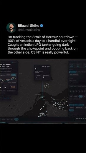 Watch This Tanker Go Dark in the Strait of Hormuz (God’s Eye View)