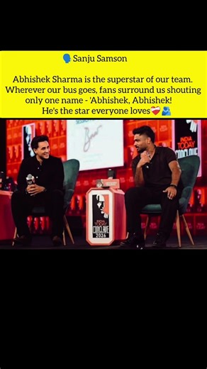 Wherever our bus goes, fans surround us shouting only one name -Abhishek, Abhishek! #cricket#ipl2026