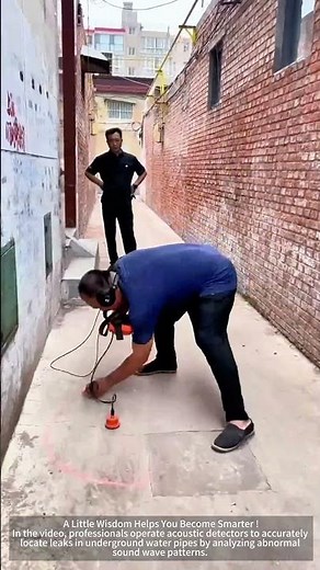 Professionals use detectors to accurately detect leaks in underground water pipes