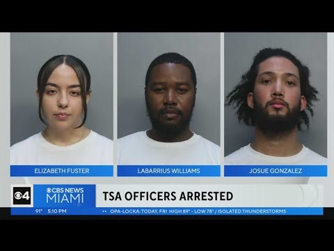 3 TSA officers arrested at Miami International Airport for allegedly stealing from passengers