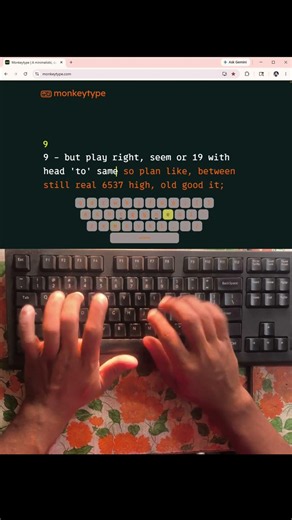 This Typing is Too Fast 😳 86 WPM Short! #typing #fasttyping #shorts #raushantypingmaster