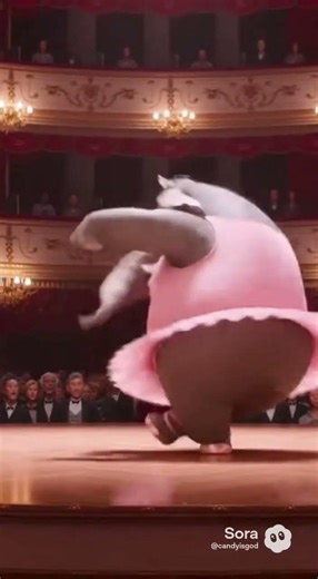 The elephant dancing ballet #cute #beautiful #gentle