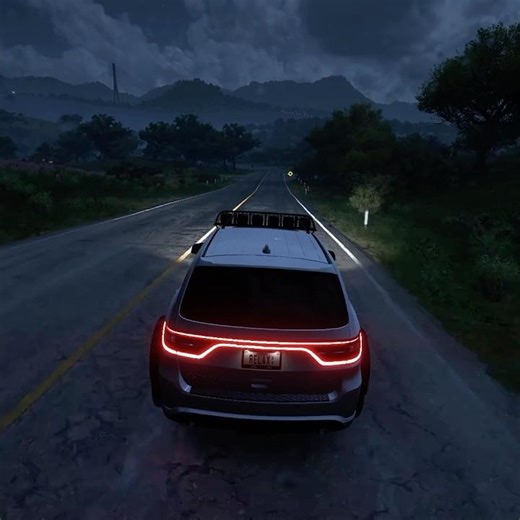 Night Rain Drive | Dodge Durango SRT | 4K Ultra HD Relaxing Offroad Journey #asmr