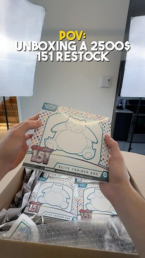 49K views · 107 reactions | POV: Unboxing a 2500$ 151 restock ! 懶 #pov #pokemon #zardocards #unboxing | Zardo_Cards | Facebook