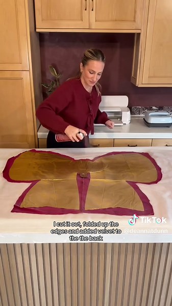 I’m gonna cover my entire house in velvet and bows 🎀😍 #ad Using my @cricut Maker 4 and EasyPress 3 has instantly made all of my projects 100% cuter 🥰 #cricutmade #cricutad #bows #christmasdecor