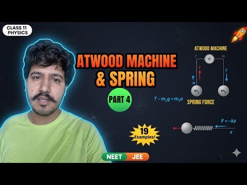 Connected Motion Part 4 | Atwood Machine, Spring Force & Rocket Propulsion | Newton's Laws
