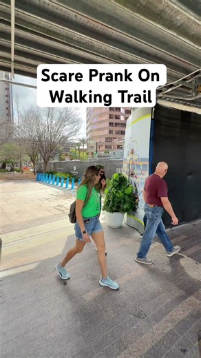 Scare Prank On Walking Trail