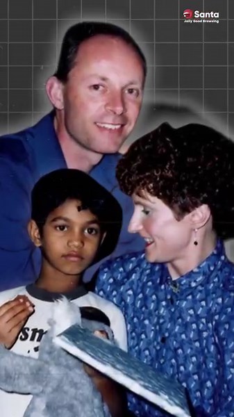 A Journey Beyond Borders: How the Internet Reunited a Family After 25 Years. Swipe to dive into the incredible true story of Saroo Brierley. | Santa Browser