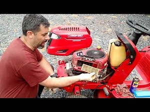 Troy Bilt Pony Tune-up Time! Spark plug, Air filter, Fuel Filter And Lube.