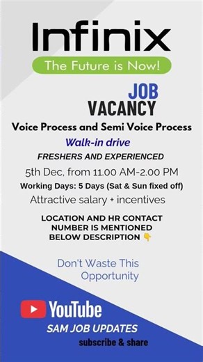 Jobs in Hyderabad 💯 | Semi Voice Process | Freshers📔 & Experience | Hyderabad 📍 @SamJobUpdates