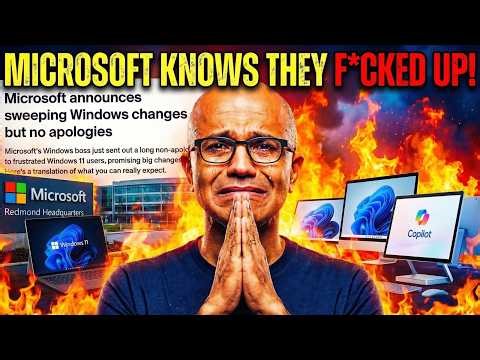 Microsoft KNOWS They F*CKED UP! Offers NON-APOLOGY for Windows 11.