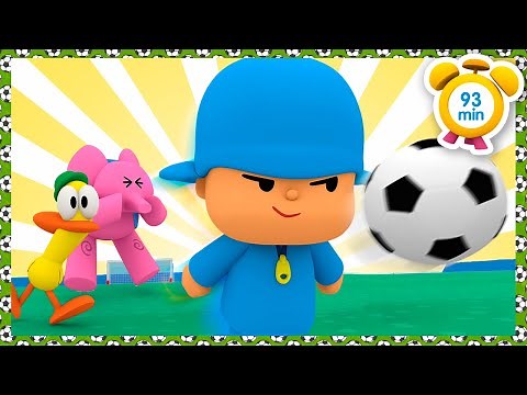 ⚽️ POCOYO - Soccer Songs To Cheer Up World Championship [123 min] Full Episodes |VIDEOS & CARTOONS