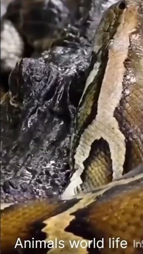 crocodile 🐊 fight with python