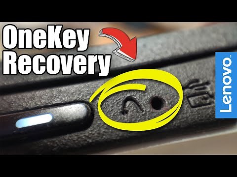 Lenovo OneKey Recovery : BIOS et BOOT menu en un clic 👍