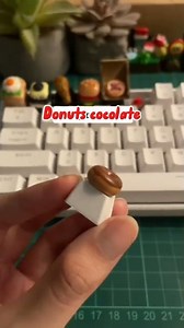 DIY Donut Keycaps‼️ Clay Creations Make Your Keyboard More Personal & Adorable! #shorts