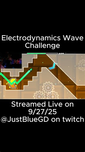 Electrodynamics Wave Challenge #Geometrydash #gd #gaming #fyp #shorts